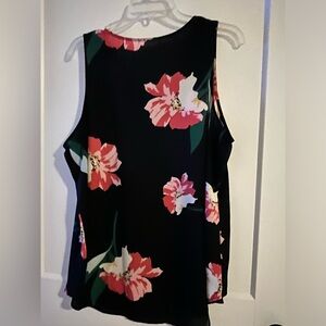 Van Heusen Navy Floral Blouse